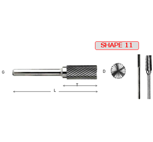 ROTARY CARBIDE BURR SHAPE 11