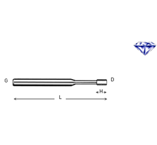 CYLINDER DIAMOND GRINDING BIT