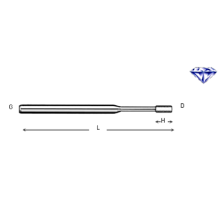 CYLINDER DIAMOND GRINDING BIT