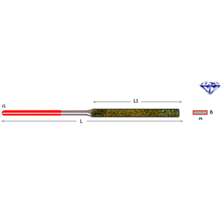 DIAMOND NEEDLE FILE HAND 200 R