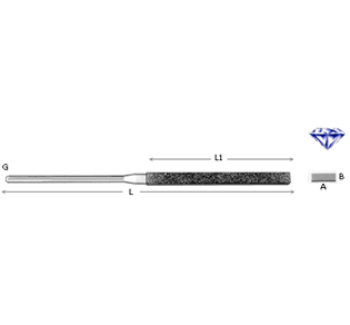 LIMA DIAMANTATA AGO NF PIATTA 1 LATO CROMO