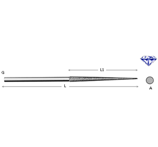 DIAMOND MEDIUM FILE ROUND CHRO