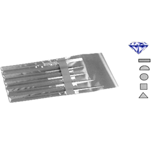 DIAMOND MEDIUM FILE SET CHROME