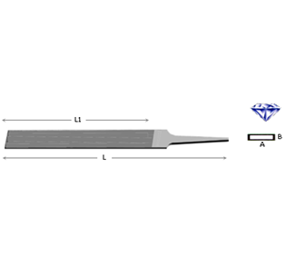 LIMA DIAMANTATA PIATTA CROMO