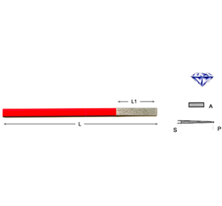 LIMA DIAMANTATA PIATTA CONICA