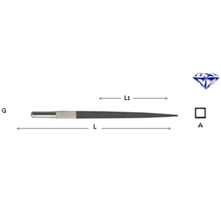 DIAMOND SQUARE LONG FILE FILER