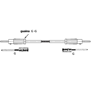 CASING FOR FLEXIBLE SHAFT G-G