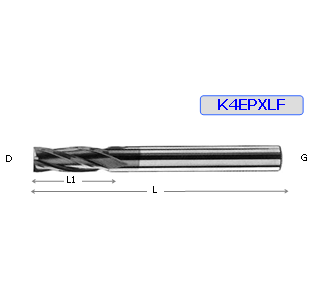 CARBIDE 4EXTRA LONG FLUTE SQU