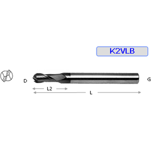 ФРЕЗА НМ СФЕРИЧЕСКАЯ ДВУСТОРОННЯЯ ДЛИННАЯ 62RC