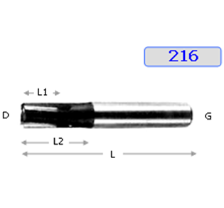 CARBIDE TIPED 3/4FLUTE END MIL